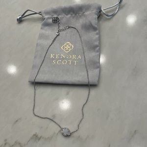 Kendra Scott Tess White Druzy Necklace